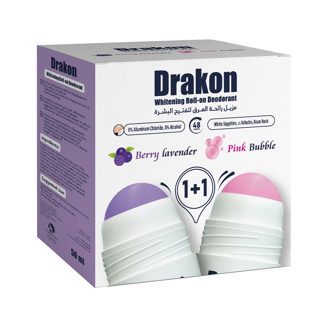 Drakon roll on Berry Lavender + Pink Bubble