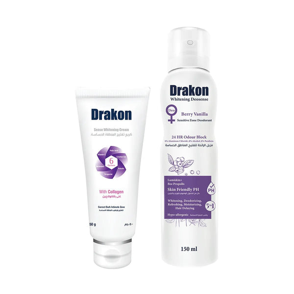 Drakon Deosense Berry Spray + Drakon Senso Whitening Cream&nbsp; - Drakon