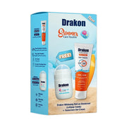 Drakon® promopack ( Sunscreen Gel - Cream SPF 50 +Drakon whitening Roll on Lollipop Candy ) - Drakon
