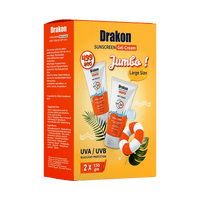 Drakon® Sunscreen gel Dry Touch Jumbo SPF 50+ /150 ML X2 Promo pack
