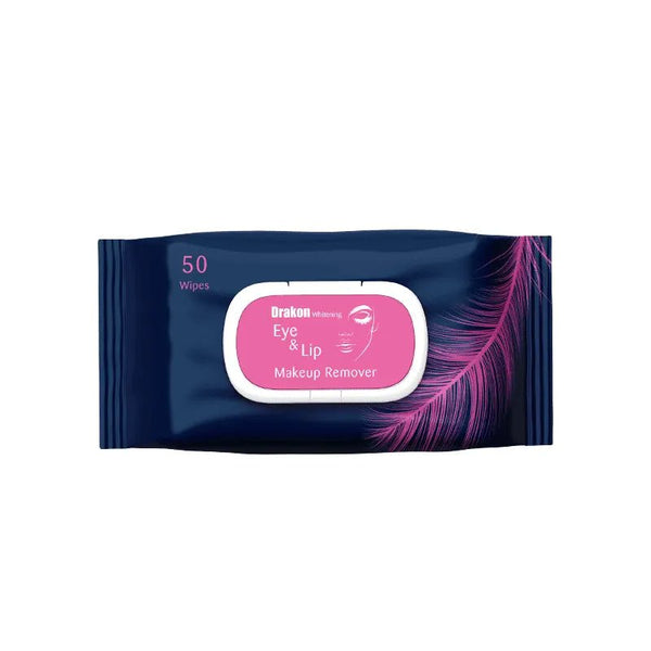 Drakon® Whitening Eye& Lip Wipes Makeup Remover - Drakon